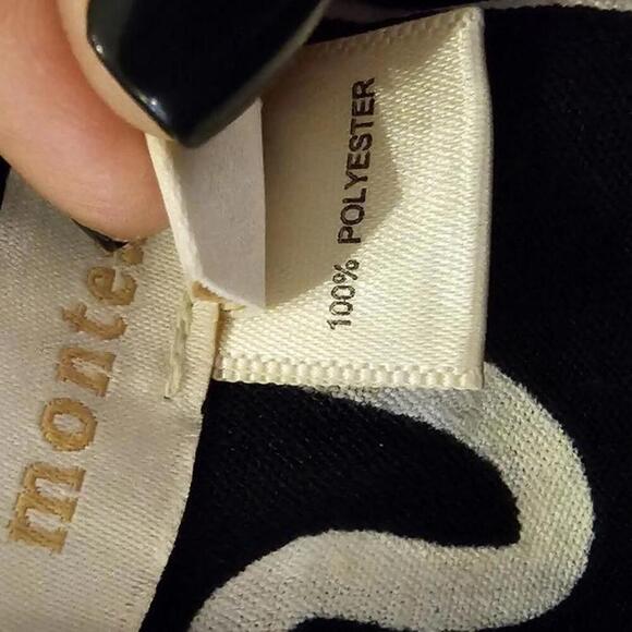 Montesu Los Angeles Black & White Abstract Jumpsuit - Size XS - Picture 5 of 6